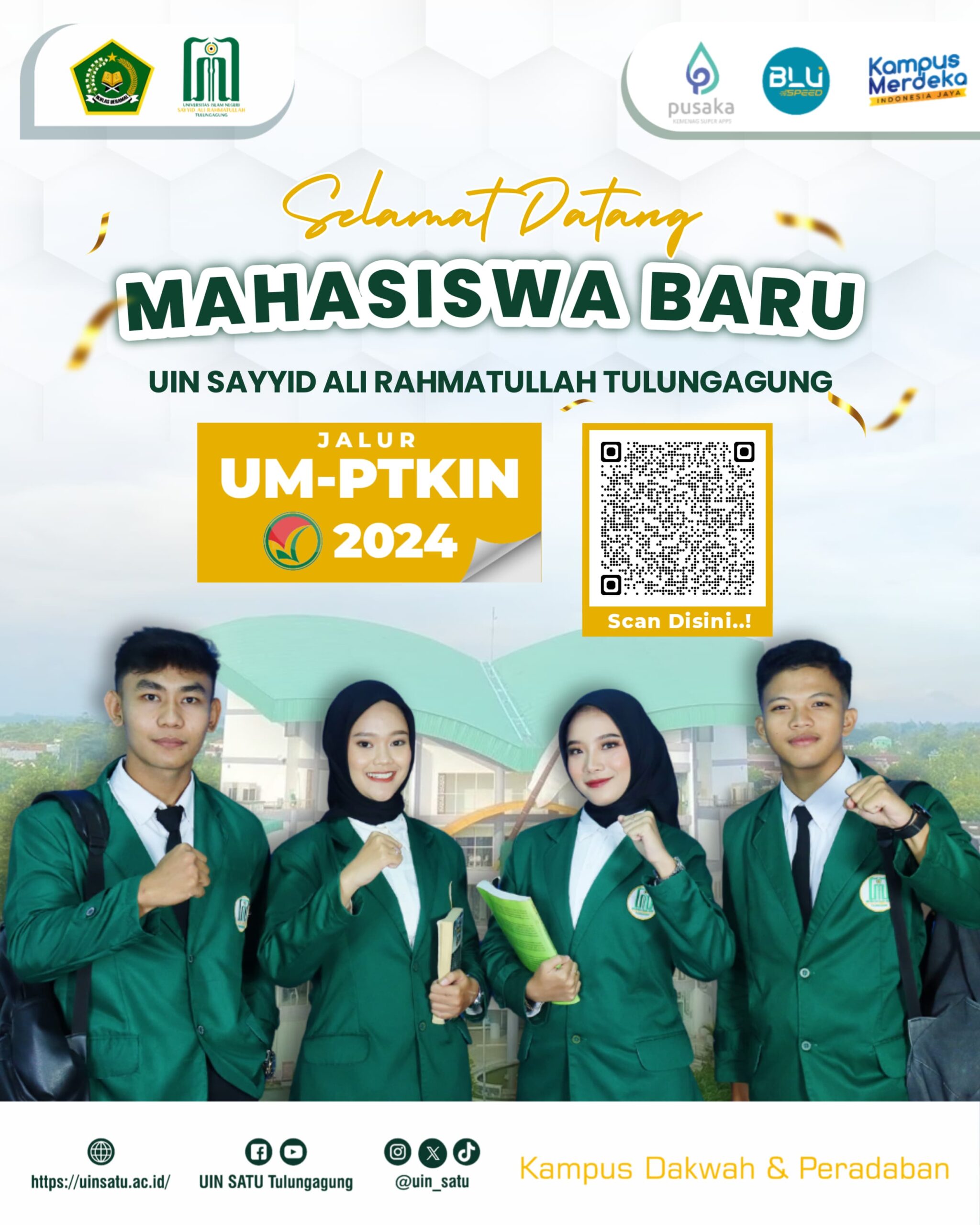 Pengumuman Kelulusan dan Herregistrasi Calon Mahasiswa Baru pada Fakultas Ekonomi dan Bisnis Islam UIN Sayyid Ali Rahmatullah Tulungagung Jalur UM-PTKIN Tahun 2024