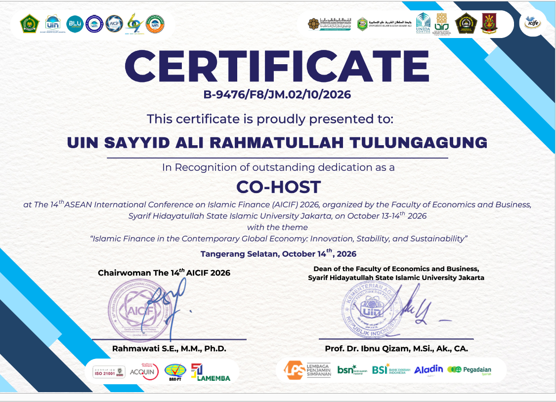 FEBI UIN Sayyid Ali Rahmatullah Tulungagung Dukung Penguatan Keuangan Islam Global melalui AICIF 2026